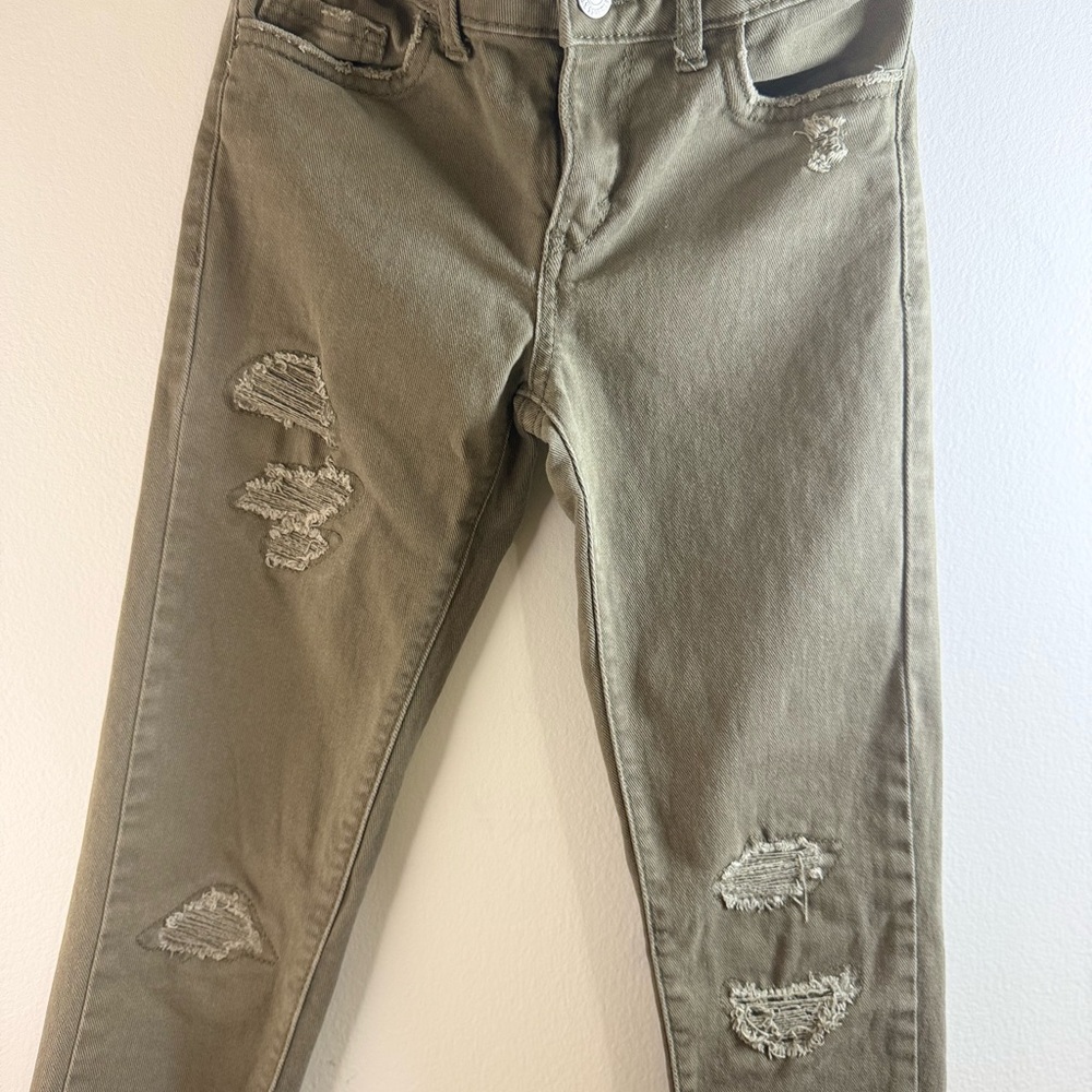 Levi's Olive Green Super Skinny Jeans Kids Size 10‎